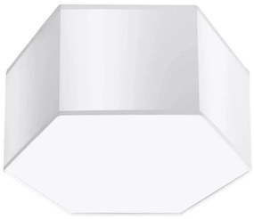 Biały minimalistyczny plafon 15,5 cm - S749-Almos