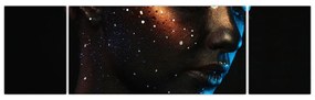 Błyszczący obraz kobiety (170x50 cm)