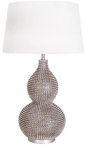 ByRydens 4001840-6508 - Lampa stołowa LOFTY 1xE27/5W/230V biała/srebrna