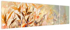 Obraz - Malowane rośliny (170x50 cm)