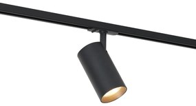 Nowoczesny reflektor czarny do systemu szynowego 1-fazowego z LED - Iconic Mark