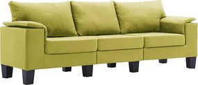 Trzyosobowa ekskluzywna zielona sofa - Ezof 3Q