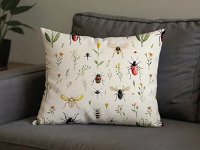 Polibawełniana poszewka na poduszkę INSECTA POLY 50x70 cm, kolorowa