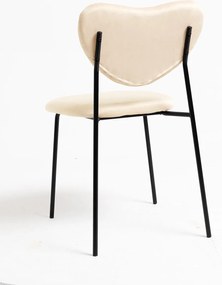 Zestaw 4 Krzese Cora Black Aksamitne