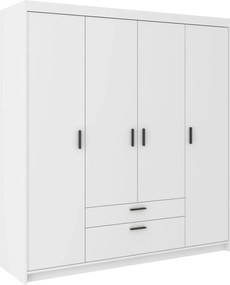 Biała szafa czterodrzwiowa do sypialni E6-A92