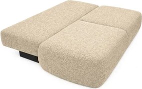 Sofa AVERIO Rozkładana Dwuosobowa Beżowa Boucle Japandi