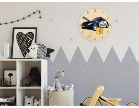 Zegar ścienny cichy do pokoju dziecięcego drewniany nowoczesny dekoracyjny