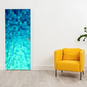 Fototapeta na drzwi - Abstrakcyjne kostki (95x205cm)