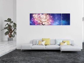 Obraz - Kosmiczne drzewo (170x50 cm)
