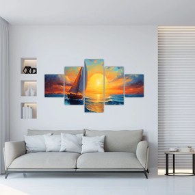 Obraz - Żaglówki (125x70 cm)