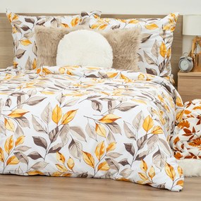 4Home Pościel bawełniana Autumn Leaves, 140 x 200 cm, 70 x 90 cm
