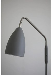 Szara lampa stojąca LED ze ściemniaczem z metalowym kloszem (wysokość 140 cm) Patro – Markslöjd