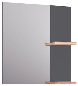 Lustro łazienkowe L-WOOD 59 cm antracyt KROFAM