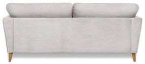 Jasnoszara sztruksowa sofa 206 cm Paris – Scandic