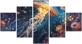 Obraz - Magiczna meduza (125x70 cm)