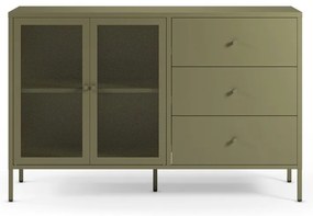 Zielona metalowa komoda 140x90x40 cm Fayna – Marckeric