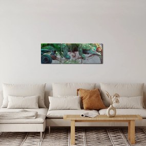 Obraz - Kameleon (z zegarem) (90x30 cm)