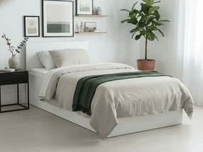 Łóżko SOFIA 90 x 200 cm, biała Stelaż: Ze stelażem listwowym rolowanym elastycznym, Materac: Materac Sommera