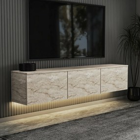 Stolik pod telewizor Neon Illuminated Travertine