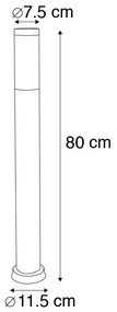 Zewnetrzna Inteligentny słupek do lampy zewnętrznej antracytowy 80 cm z Wi-Fi P45 - Rox Nowoczesny Oswietlenie zewnetrzne