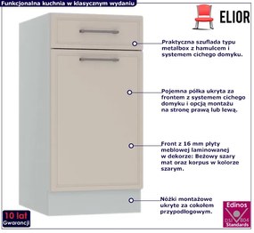 Szafka kuchenna dolna z szufladą - Caroni 7X