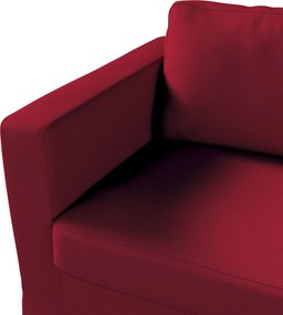 Pokrowiec na sofę Karlstad 3-osobową nierozkładaną, długi kolor czerwony tkanina strukturalna