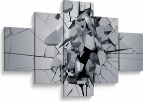 Obraz abstrakcja 3D (125x70 cm)