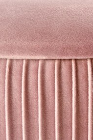 Pufa CRICKET VELVET jasnoróżowa HALMAR