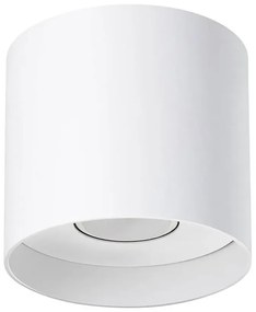 Biały minimalistyczny plafon tuba - 4X A405 S6-P57