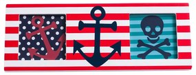 Czerwona drewniana ramka 24x9 cm Pirate – Premier Housewares