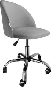Fotel obrotowy COLIN krzesło biurowe fotel ergonomiczny do biurka : Kolor Stelaża - Chrom, Kolor tkaniny - VELVET - MG17, Typ siedziska - Siedzisko obrotowe 360°, Typ tkaniny - Velvet
