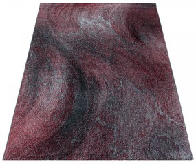 Dywan nowoczesny Ottawa fale czerwono-szare 200 cm x 290 cm