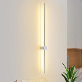 NETTLIFE Kinkiet LED nowoczesne oświetlenie wewnętrzne 100 cm ciepła biel 3000 K z możliwością regulacji