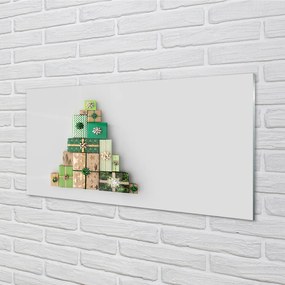 Panel szklany do Kuchni Bożonarodzeniowe Prezenty