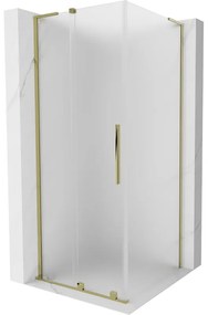 Mexen Velar L kabina prysznicowa rozsuwana 110 x 110 cm, szron, złota - 871-110-110-33-50