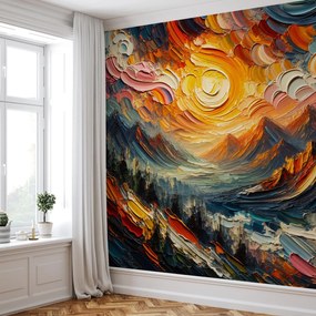 Fototapeta - Góry zalane słońcem (196x136 cm)