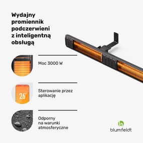 Blumfeldt Gold Bar Slim 3000 W Promiennik podczerwieni