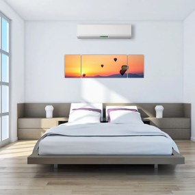 Obraz balonów na ogrzane powietrze (170x50 cm)