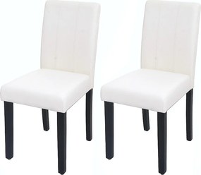 Krzesło do jadalni MCW-O65d (zestaw 2 szt.),  białe