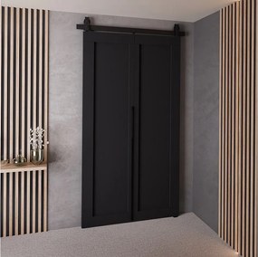 Drzwi Przesuwne QUDIO M1 Czarny 90