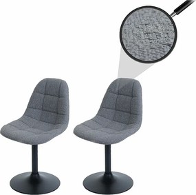 Krzesło do jadalni MCW-A60 (zestaw 2 szt.),  ciemnoszary