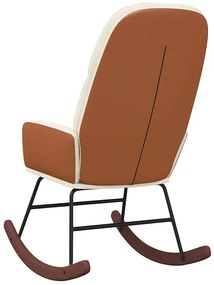 Kremowy nowoczesny fotel bujany Z3-R83