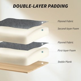 HOMCOM Fotel biurowy regulowany obrotowy z podparciem lędźwiowym, podnóżkiem, flanelą śnieżną, 80 x 80 x 106-114 cm, ciemnoszary | Aosom PL