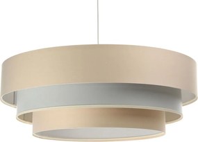 Beżowa lampa wisząca z trzywarstwowym abażurem - S463 K7-A92