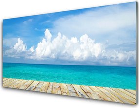 Szkło do Kuchni na Ścianę Molo prowadzące w Nieznane