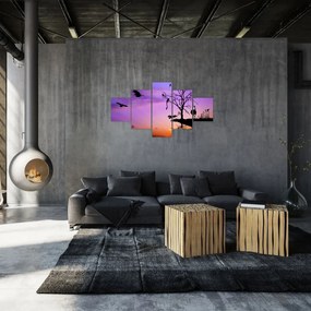 Obraz - Sylwetki zwierząt (125x70 cm)