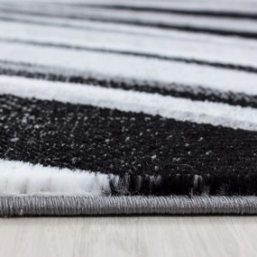 Dywan nowoczesny Parma Linie szaro-czarny 120 cm x 170 cm