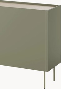 Komoda Desin 120 cm dwudrzwiowa - oliwka / dąb nagano