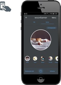 Inteligentny słup oświetleniowy zewnętrzny ciemnoszary 45 cm z WiFi P45 - Malios
