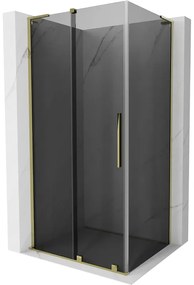 Mexen Velar L kabina prysznicowa rozsuwana 120 x 75 cm, grafit, złota - 871-120-075-43-50